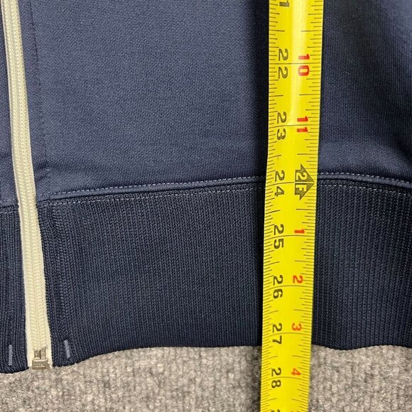 The North Face Track Jacket Mens XL‎ Blue Full Zip Highneck Stretch Logo - Picture 6 of 9